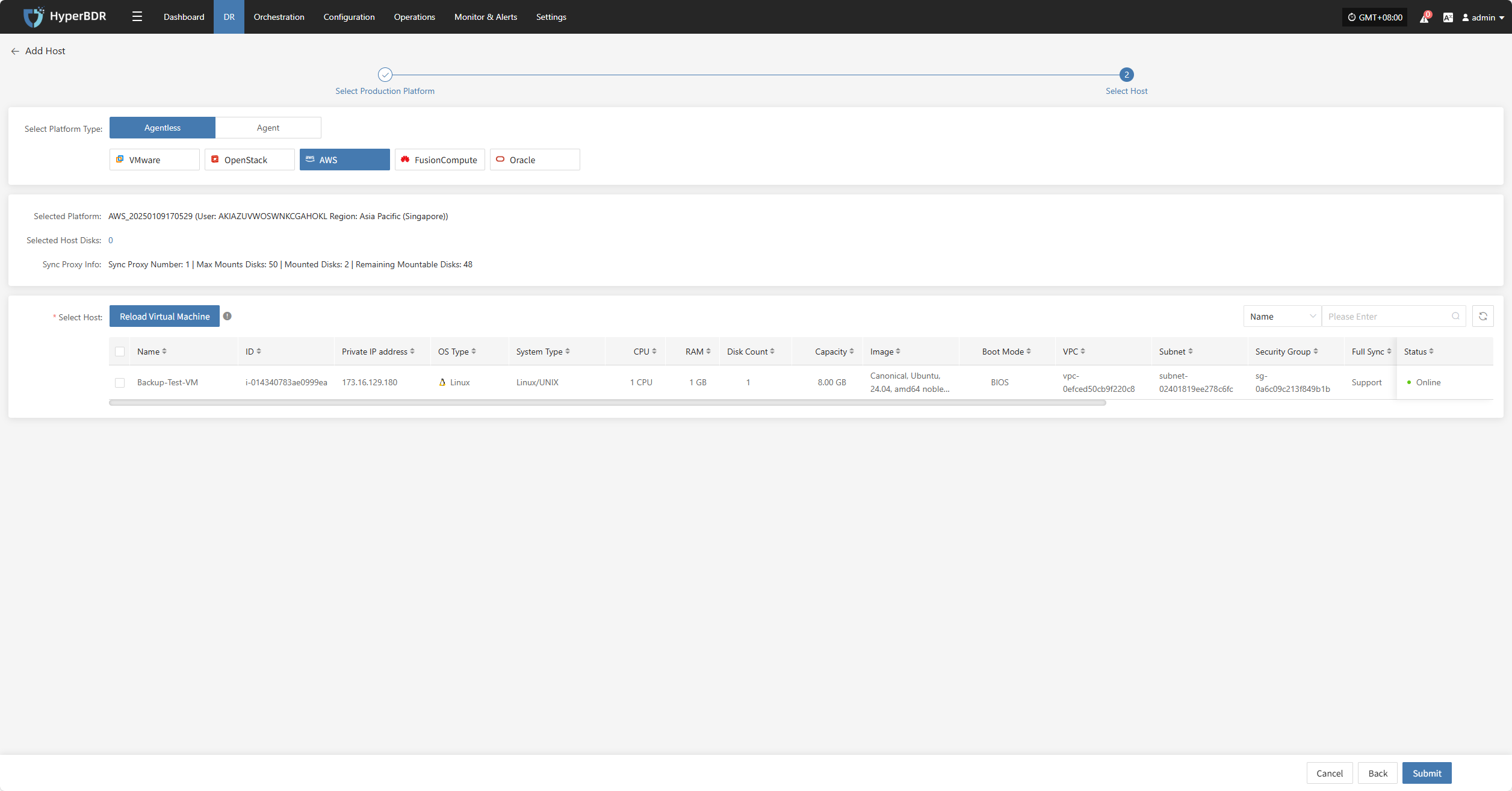 dr-aws-step2-account